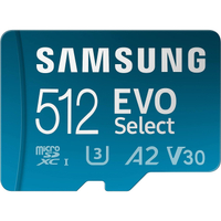 Samsung EVO Select 512GB MicroSDXC | $34.99 $24.99 at Amazon
Save $10 -