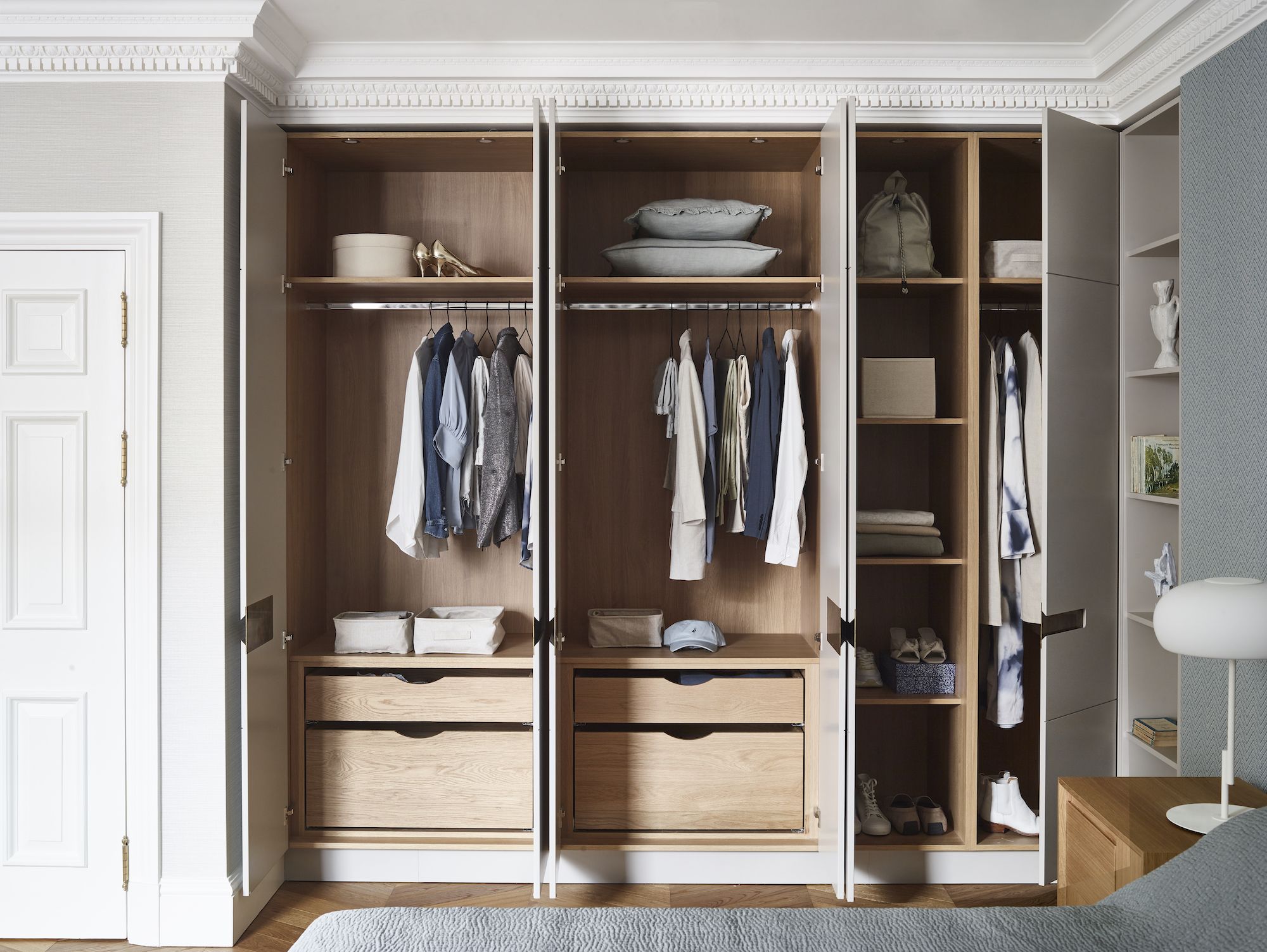 wardrobe design with dresser Closet Dresser Between Shelves Design Ideas