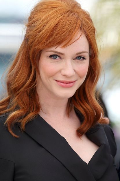 Christina Hendricks' Half-Updo