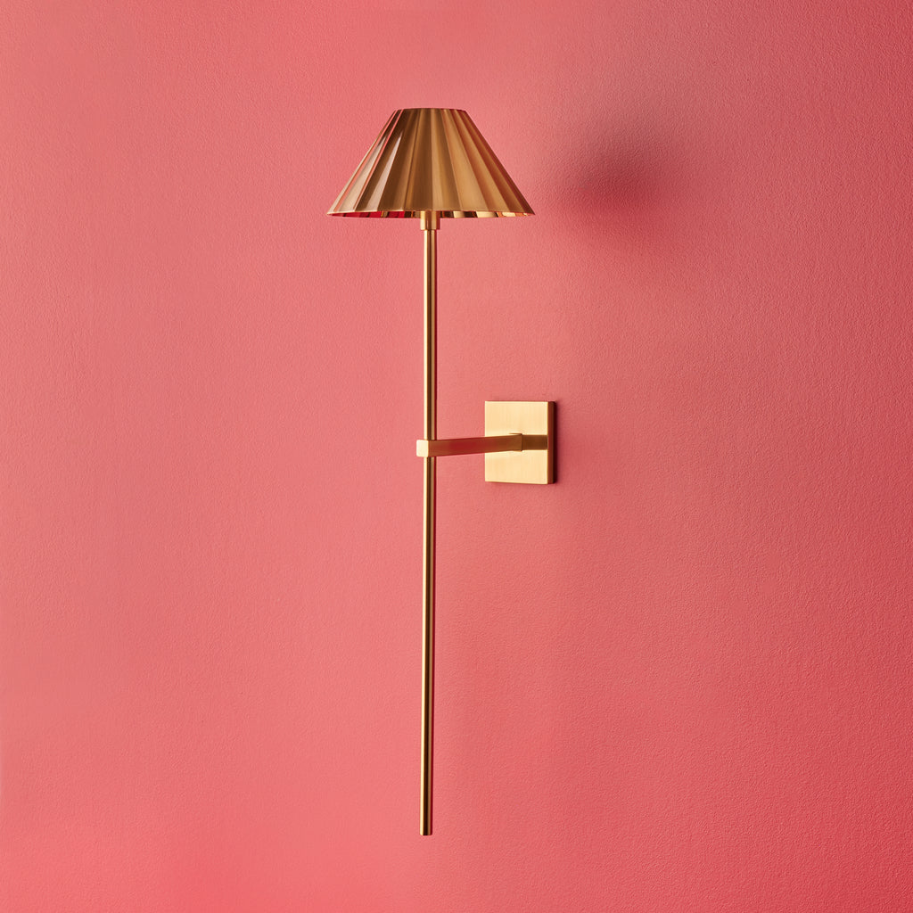 Larger Twinky Rechargeable Wall Light in Antique Brass