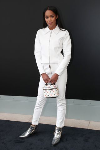 Laura Harrier wearing Louis Vuitton bag