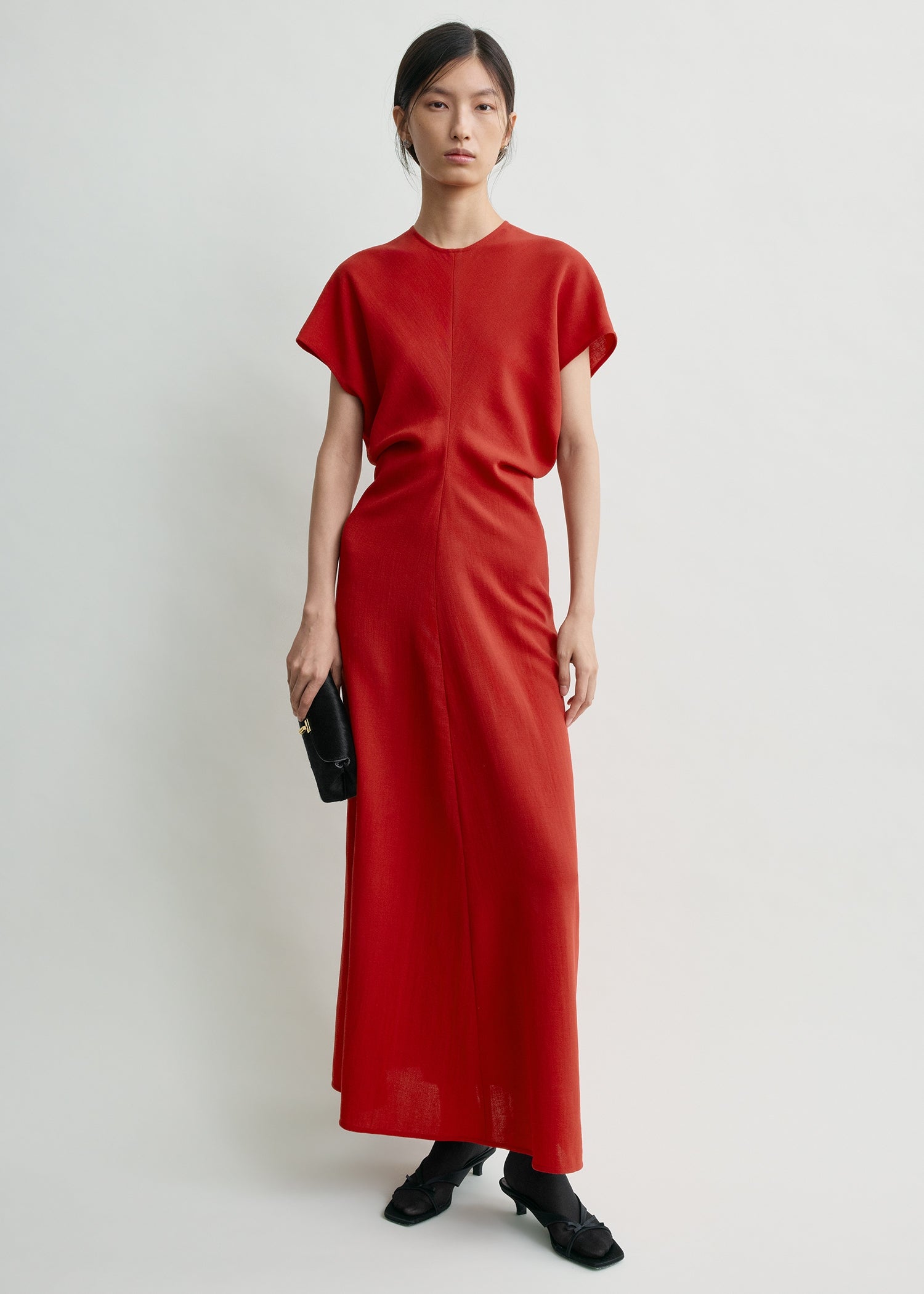 Slouch Waist Wool Dress Poppy - 30