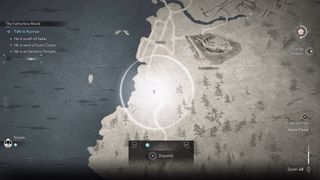 Assassin's Creed Shadows using scout to search objective area