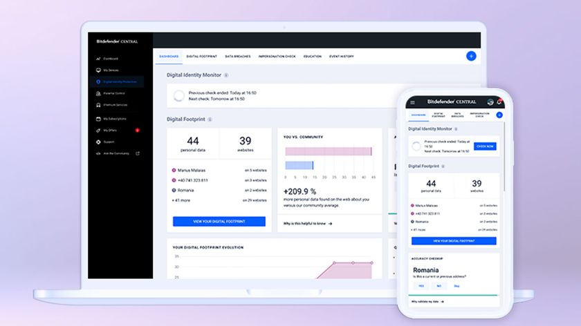 Bitdefender Digital Identity Protection on laptop and mobile
