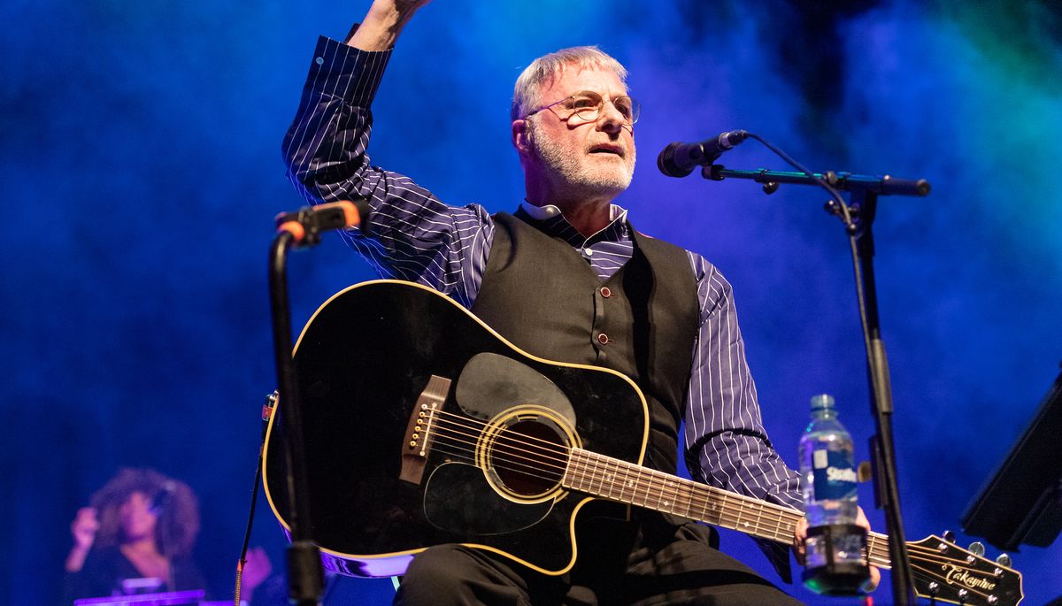 Steve Harley performs on stage at the SEC Armadillo in Glasgow, Scotland on March 5, 2022 