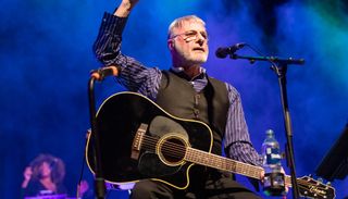 Steve Harley performs on stage at the SEC Armadillo in Glasgow, Scotland on March 5, 2022 