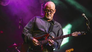 Tim Pierce performs at the RockGodz Hall Of Fame Annual Induction Ceremony at The Canyon Club on October 27, 2019 in Agoura Hills, California