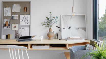 Best budgeting apps Home office with scandi style and large window