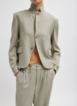 Cavalier Twill Shrunken Blazer - Desert Tan / 00 / S125ct8273