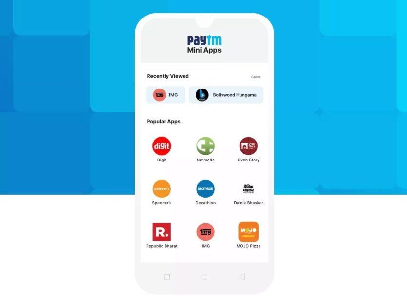 Paytm Mini Apps