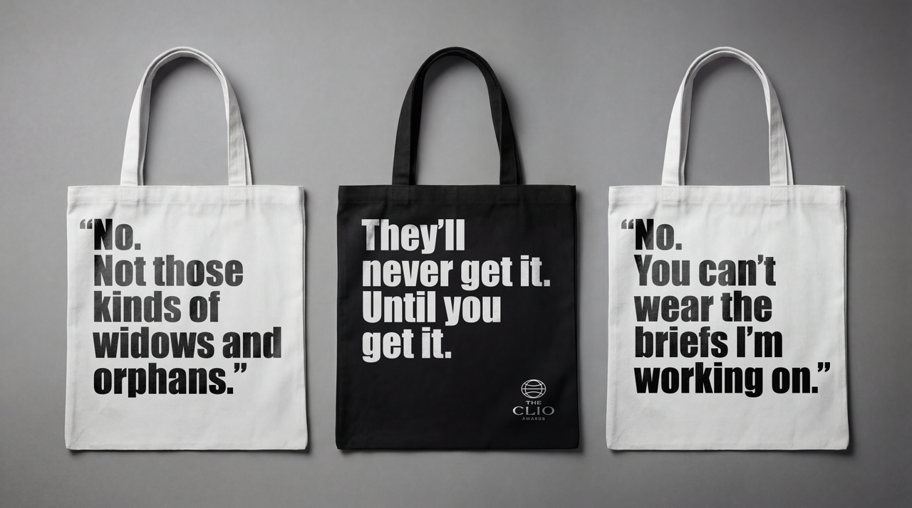 Clios branding campaign with the tagline "they'll never get it. Until you get it.