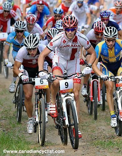 Canada's Geoff Kabush got the holeshot at the Olympics