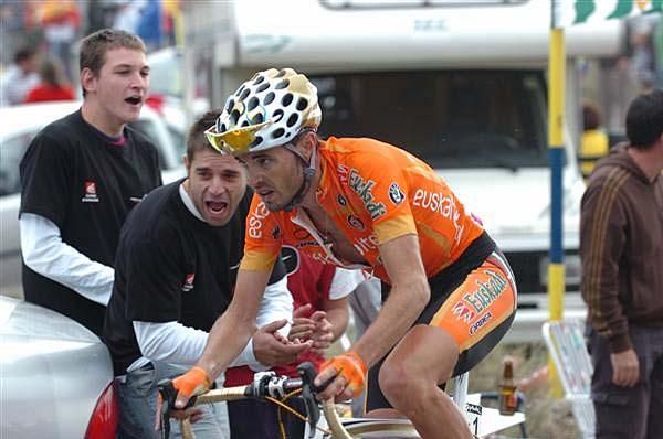 Samuel S&aacute;nchez (Euskaltel-Euskadi) on his way to the top of Sierra Nevada.