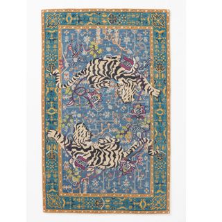 tiger patterned rug