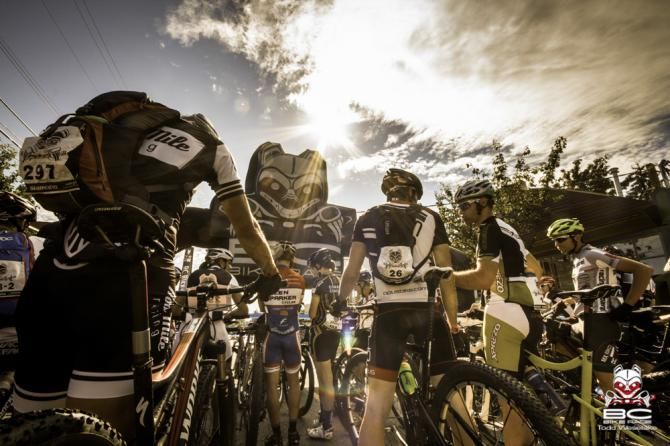 Riders lined up for the BC Bike Races
