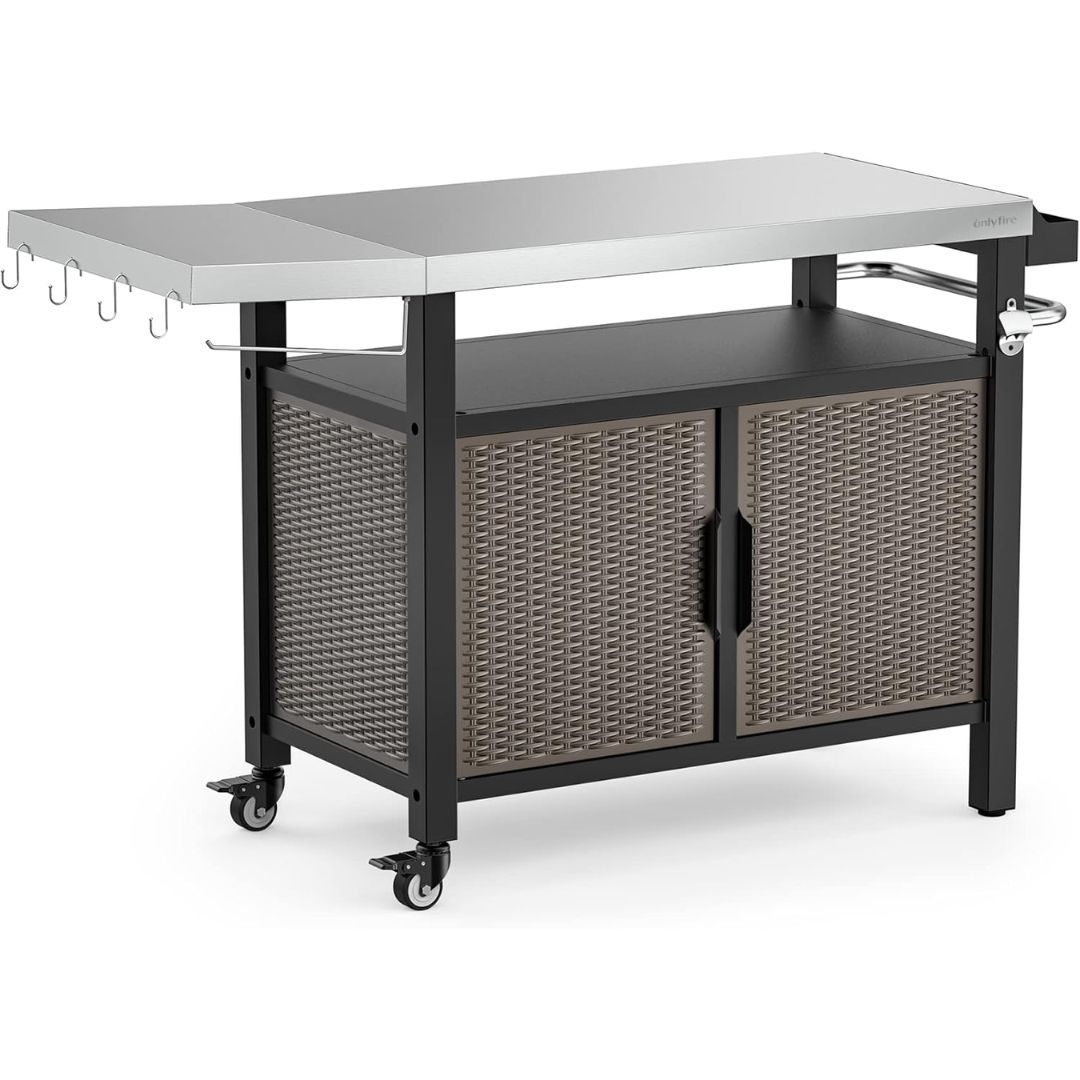 onlyfire BBQ Storage Cart Table