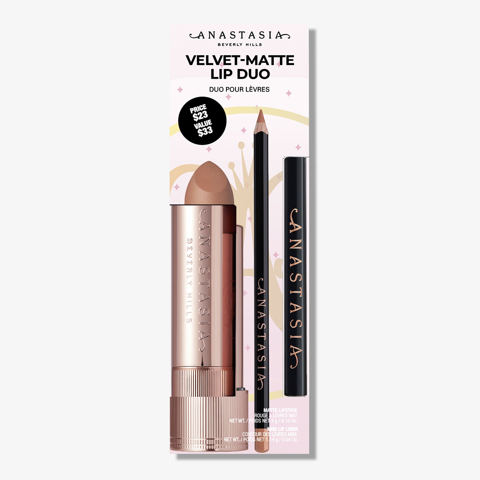 Velvet-Matte Lip Duo - Warm Taupe 
Warm Taupe