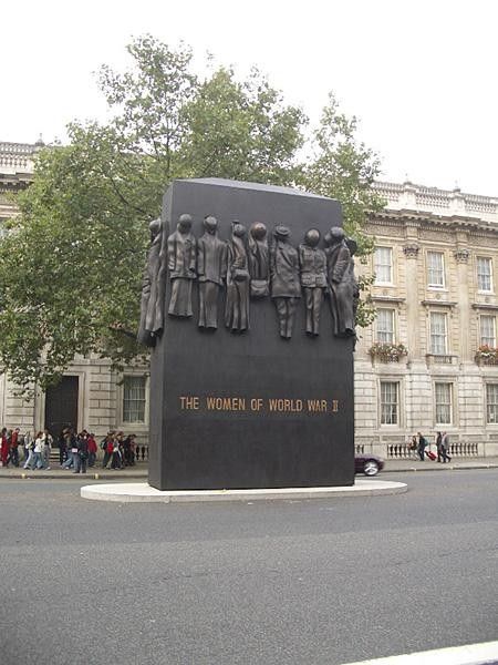 A new memorial erected in Whitehall to remember the role of women in World War Two