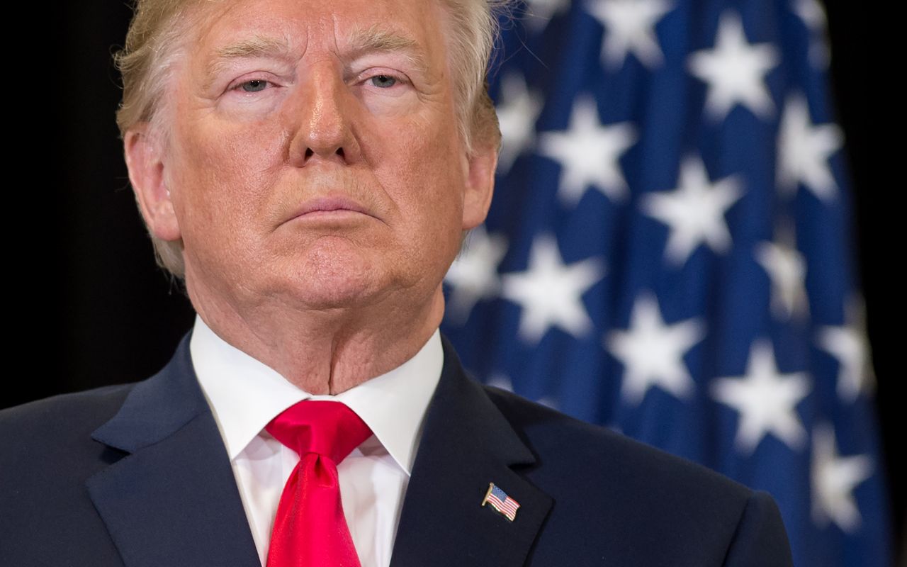 President Trump at CIA headquarters in Langley, Virginia.