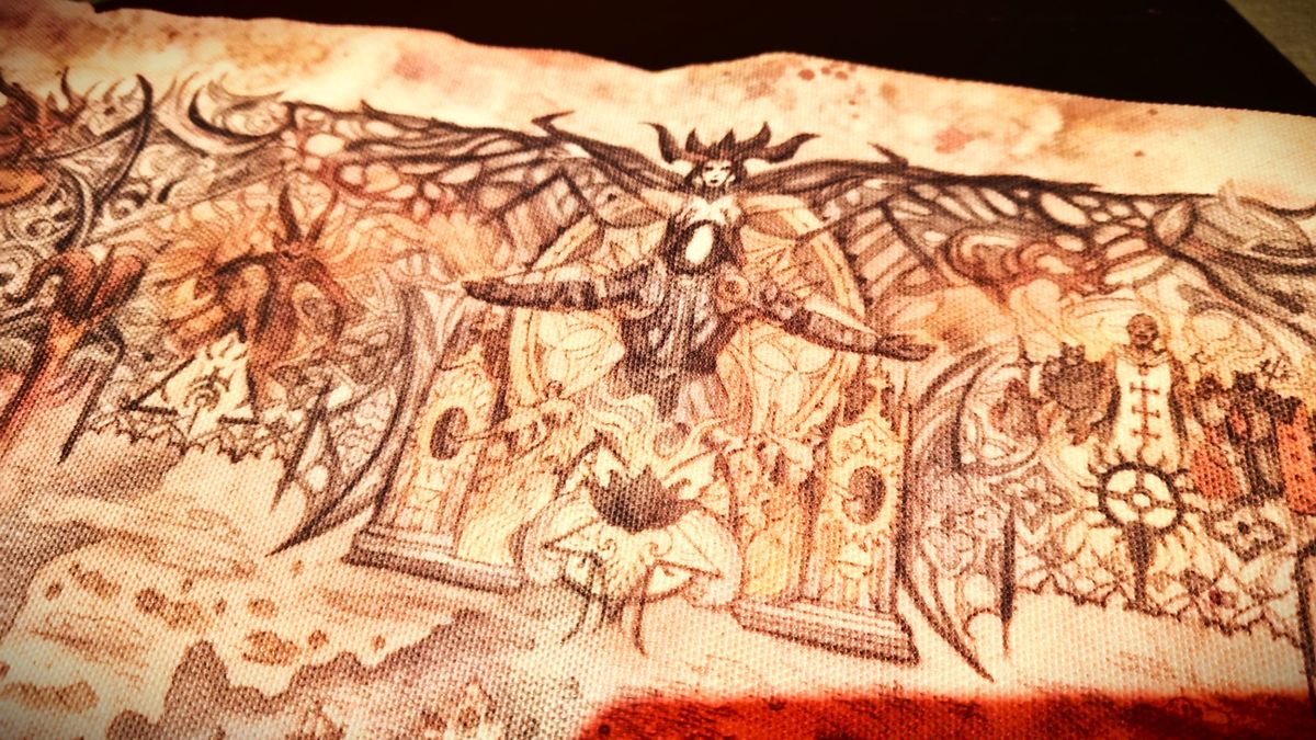 Diablo 4 Collectors Box full map of Sanctuary