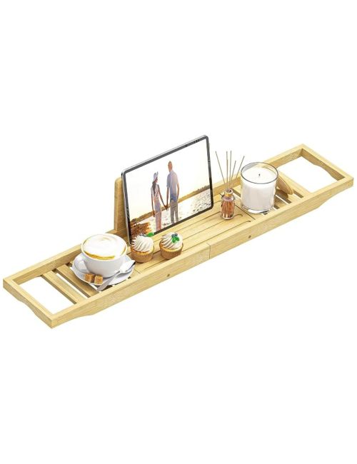 Bamboo Bathtub Tray Caddy