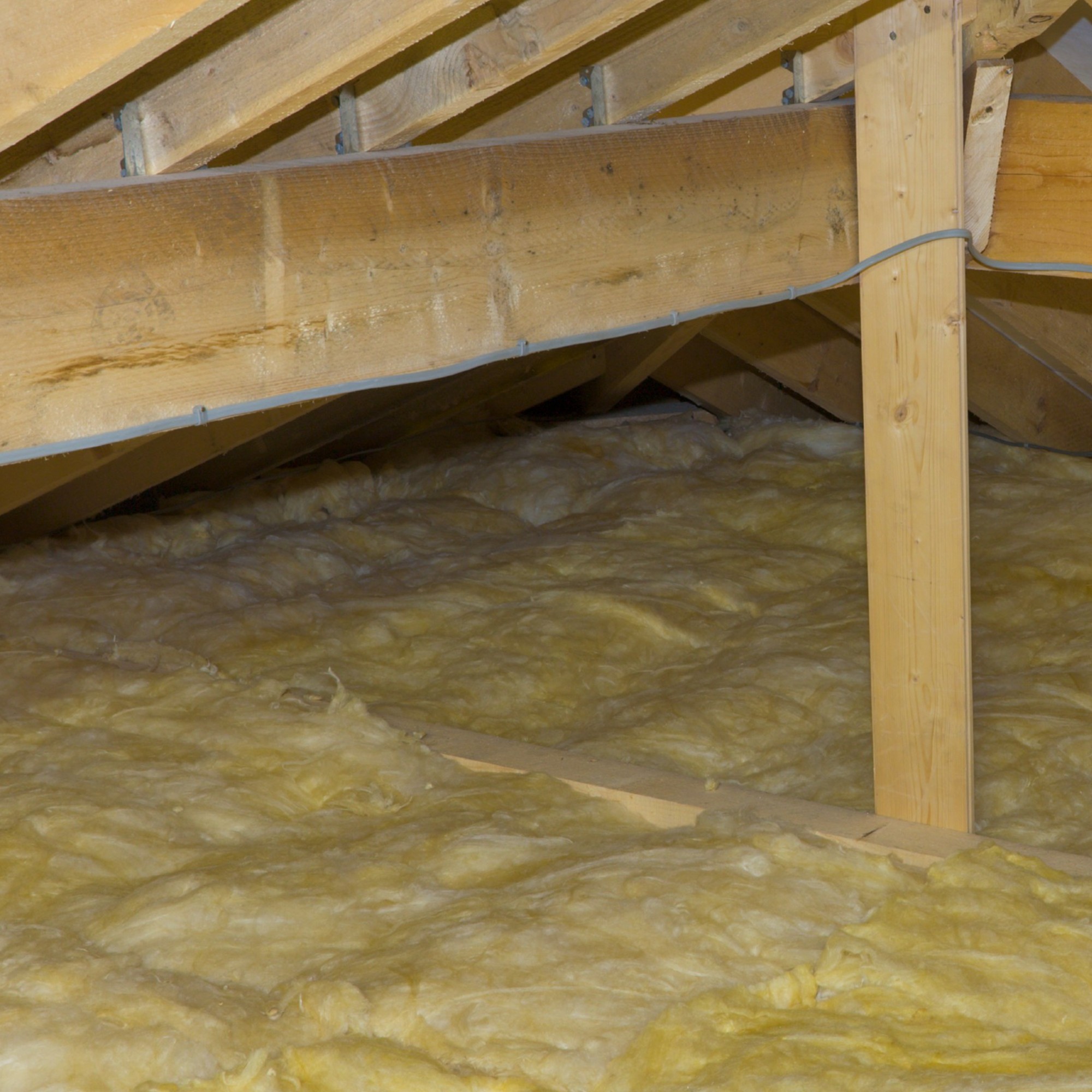 blanket insulation in a loft