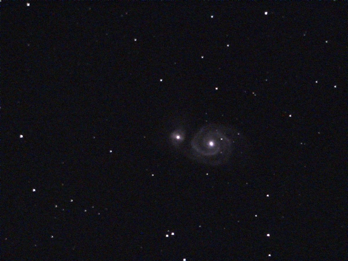 Whirlpool galaxy example image