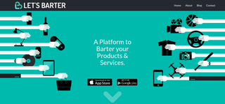 The Let’s Barter website takes a minimal approach that nonetheless covers all bases