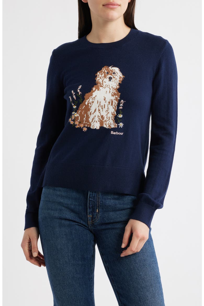 Alder Intarsia Cotton & Cashmere Sweater