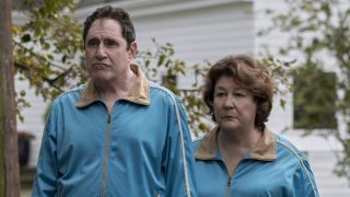 Mitch and Mo in blue tracksuits in The Watcher