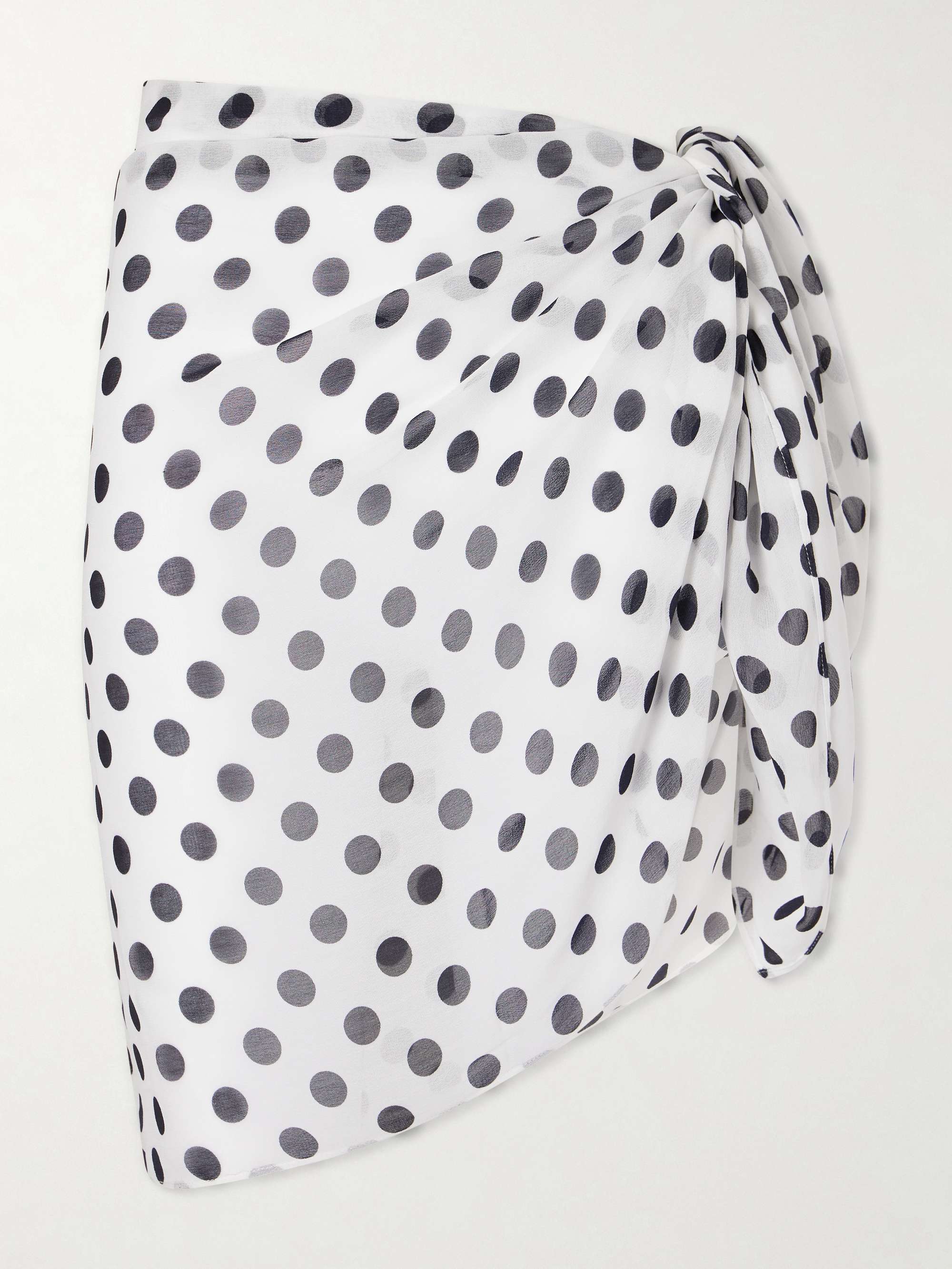 Mirra Polka-Dot Voile Pareo
