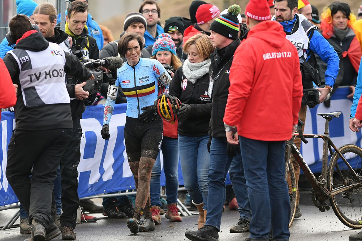 The plentiful mud shows just how challenging the race was