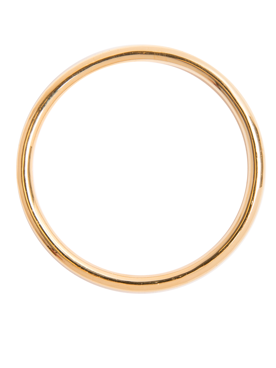 Medium Plain Gold Bangle - Tilly Sveaas Jewellery