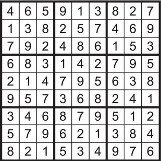 Sudoku solution