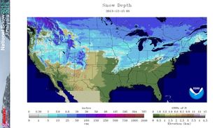 As of Dec. 15, snow covered 53 percent of the continental United States, the largest snow cover for that date in a decade. 