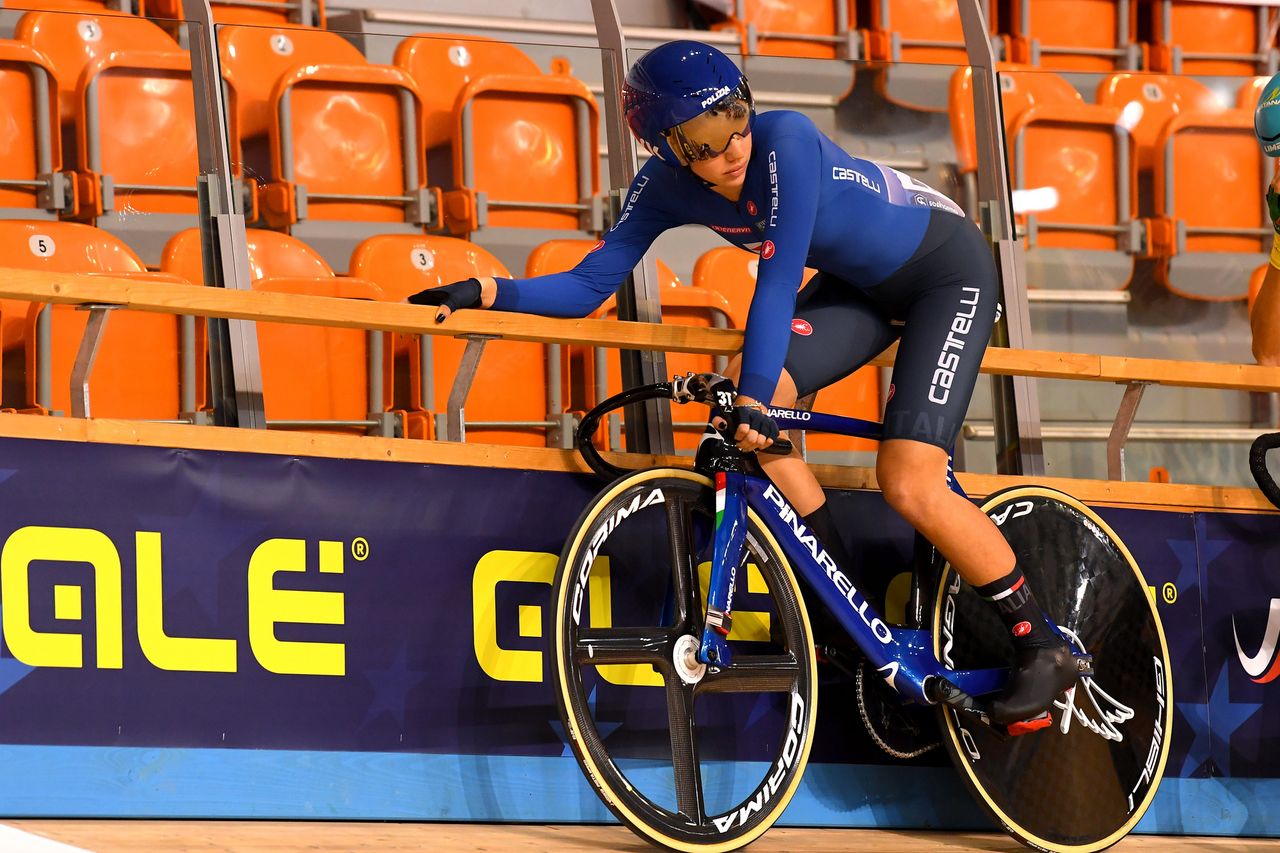 2020 UEC Track European Championships Plovdiv 1st Day 11112020 Women Scratch Martina Fidanza Italy photo Dario BelingheriBettiniPhoto2020