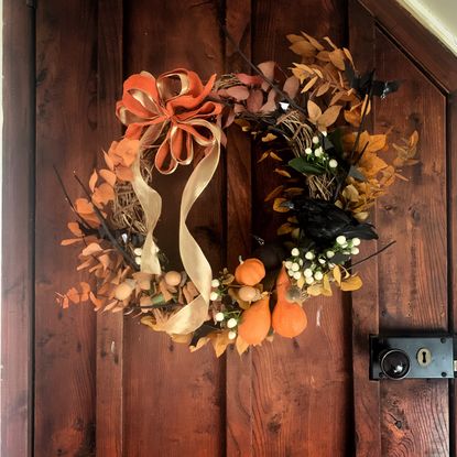 Halloween door store wreath