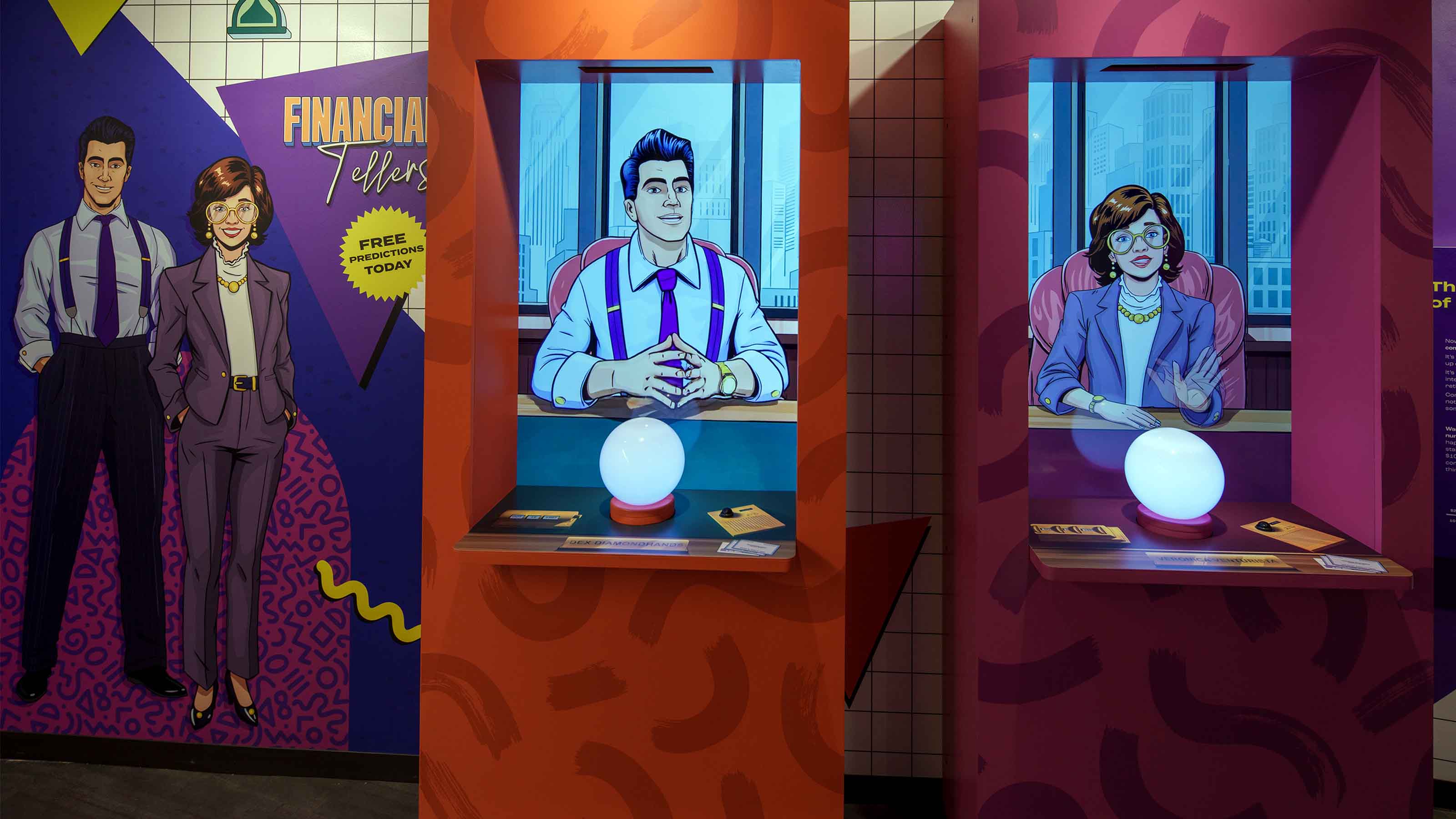Financial Tellers attraction at MoMoney
