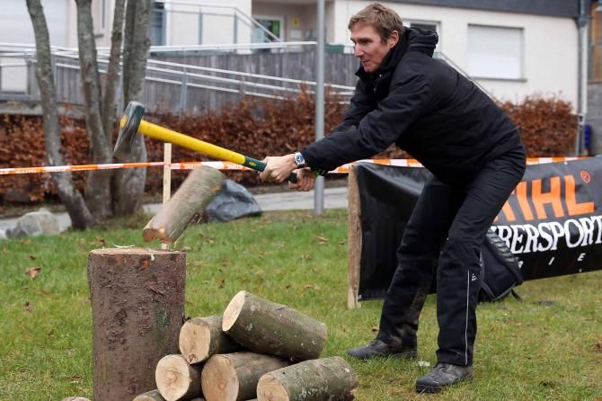Andy Schleck at the RadioShack-Nissan training camp.