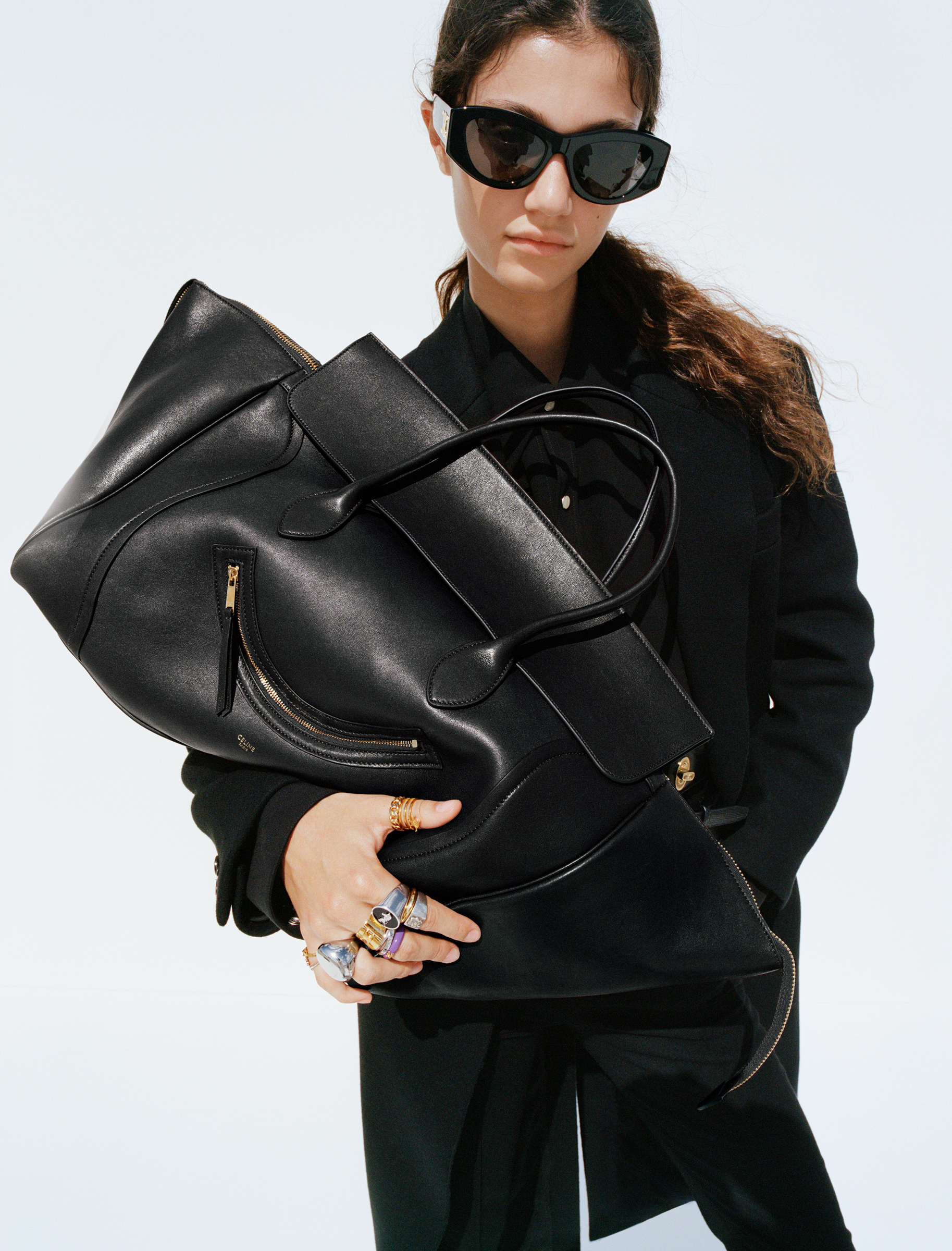 A campaign image of the new Celine Luggage.
