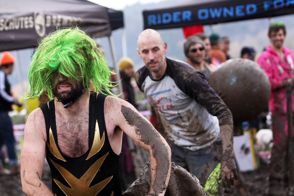 What happens when a costume party and a bike race mix?