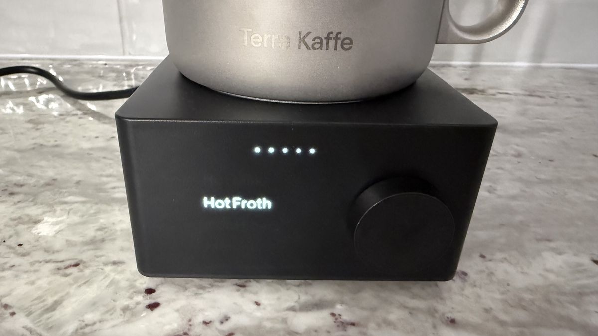 Terra Kaffe Aero hot froth setting