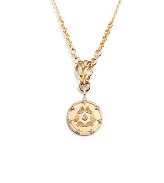 Reverie Lattice Necklace : in Yellow Gold With Diamonds