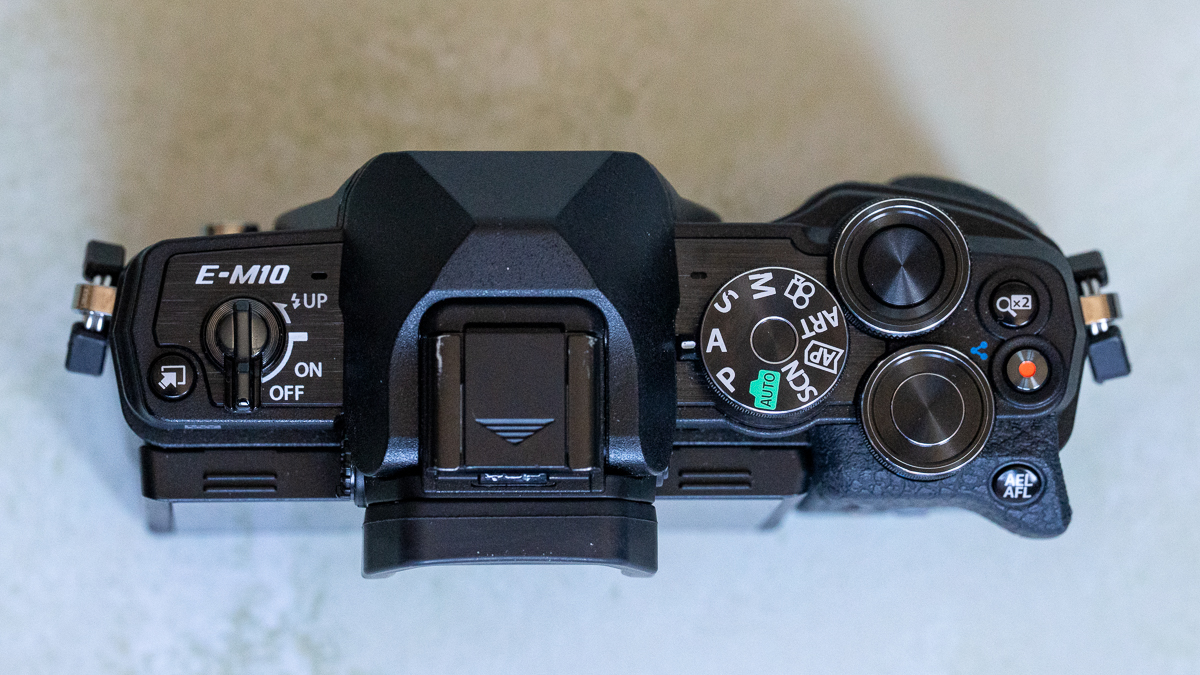 Top view of the Olympus OM-D E-M10 Mark IV