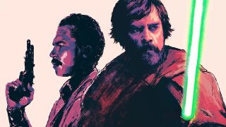 Luke Skywalker and Lando Calrissian on Star Wars: Shadow of the Sith cover