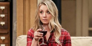 Kaley Cuoco celebrating on The Big Bang Theory