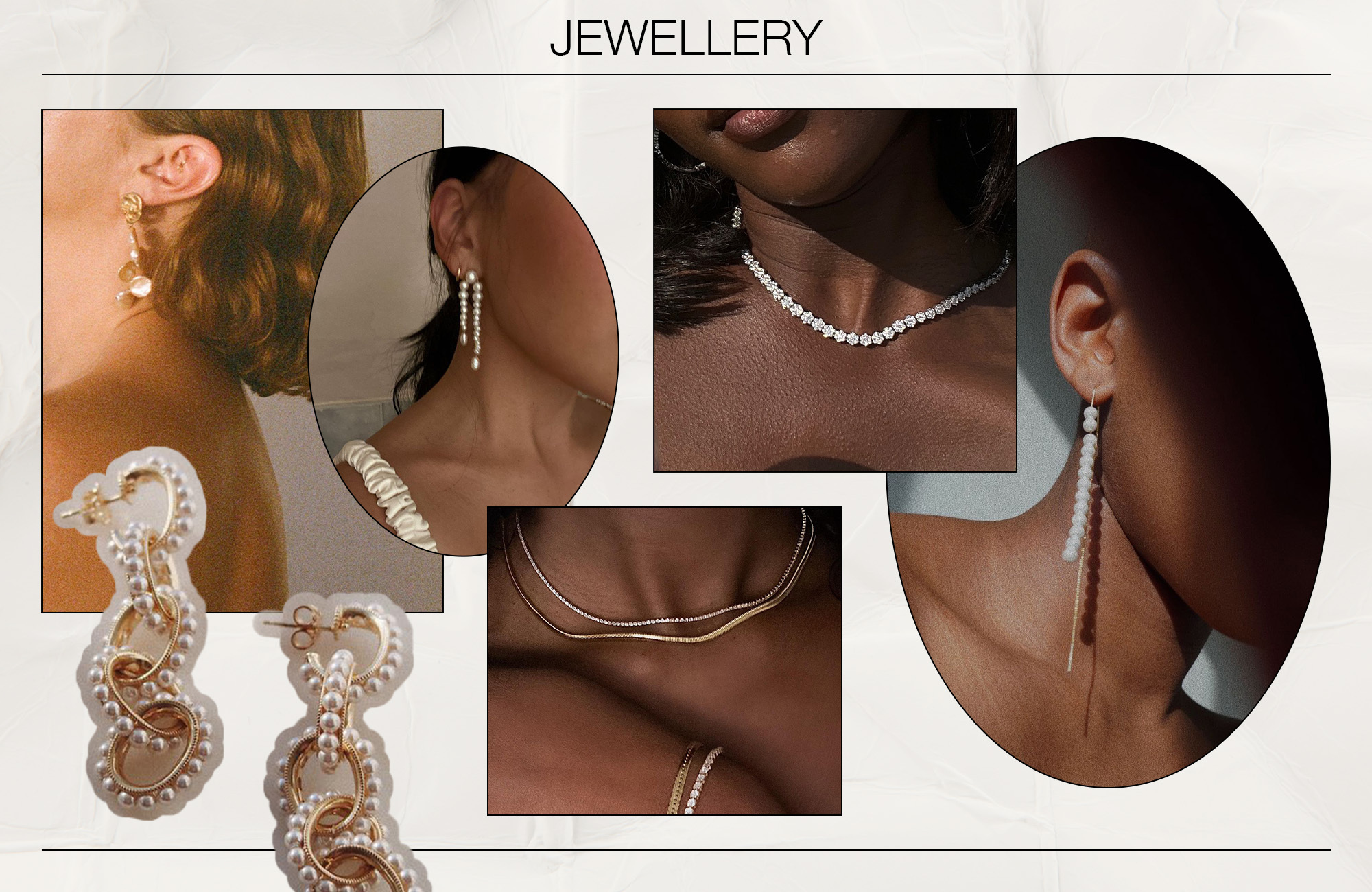 Collage of jewellery