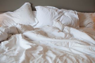 Sex advice: A shot of an unmade bed