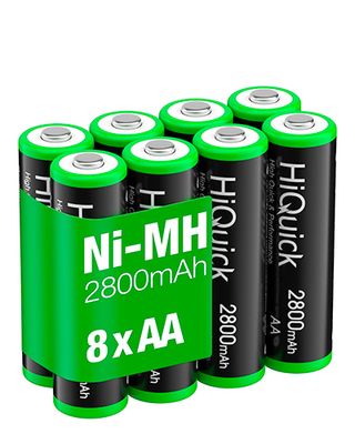 Product shot of HiQuick AA Rechargeable 2800mAh, one of the best rechargeable AA batteries