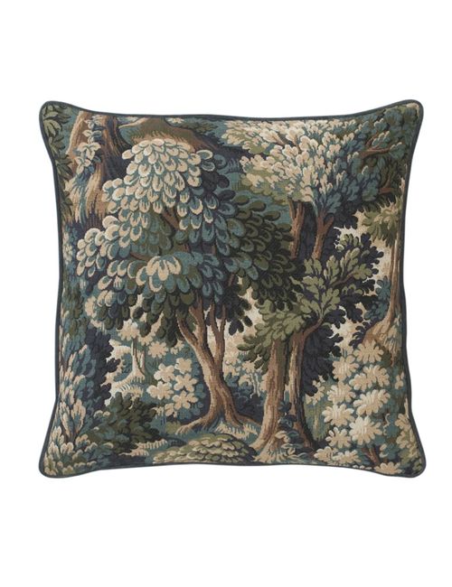 Beatrix Tapestry Forest Throw Pillow 